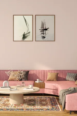 Parallax Sectional (Pink)