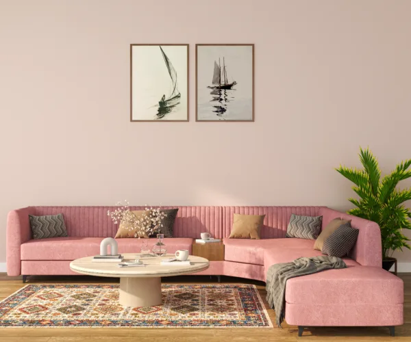 Parallax Sectional (Pink)