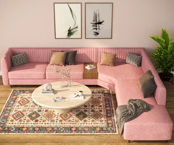 Parallax Sectional (Pink)