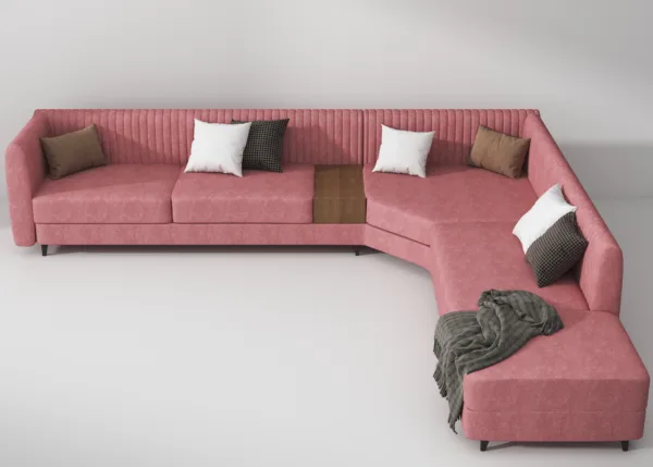 Parallax Sectional (Pink)