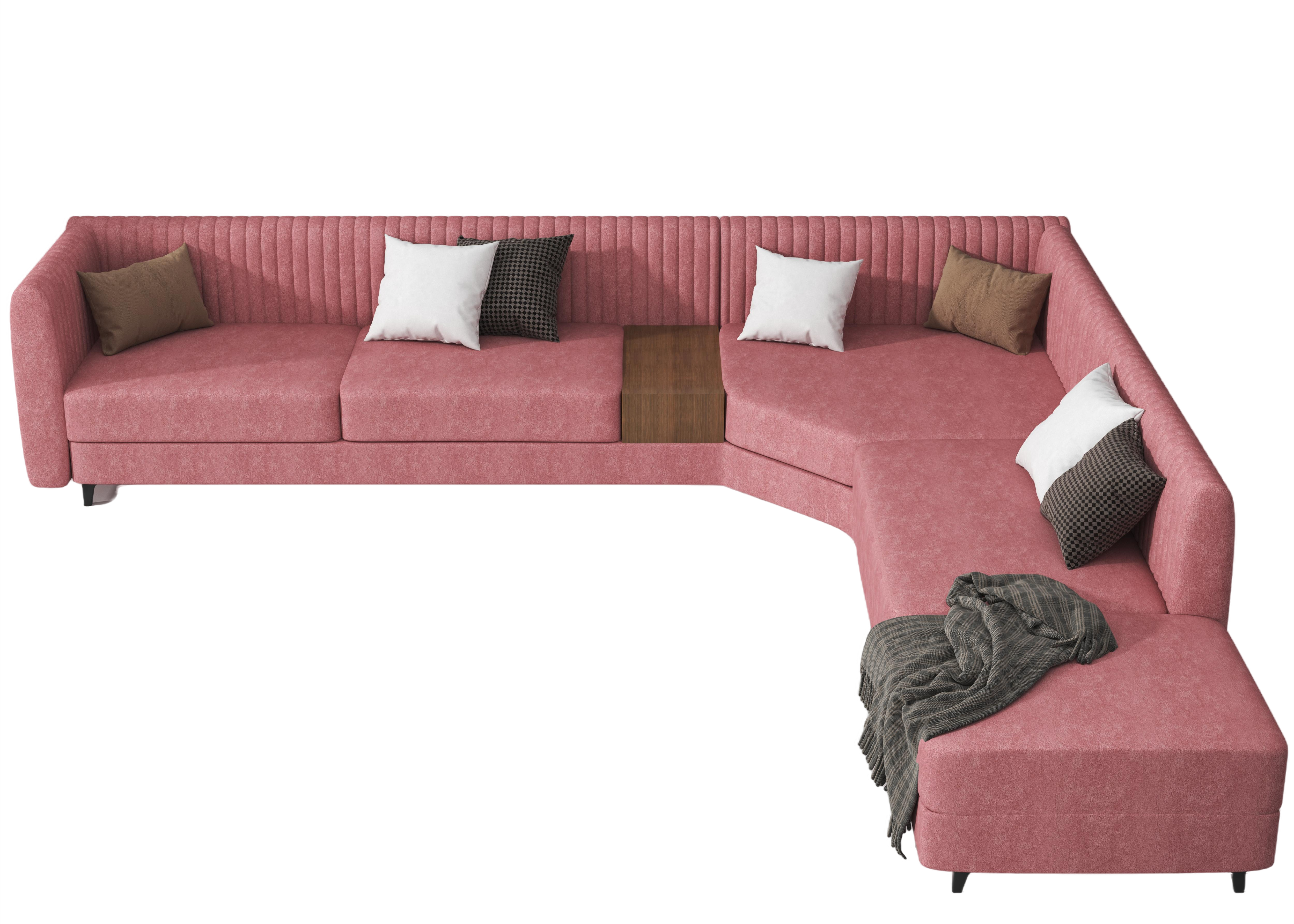 Parallax Sectional (Pink)