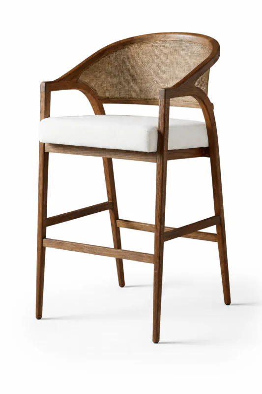cane bar stool for kitchen