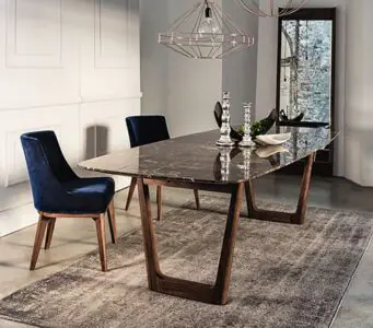 Wooden Marble Dining Table